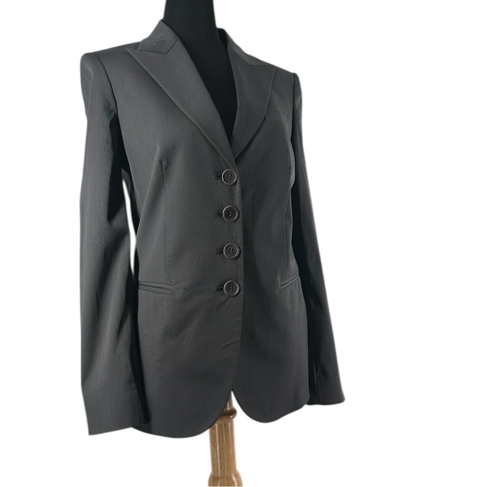 Armani Collezioni antinea blazer wool silk coat career business luxury sz 6